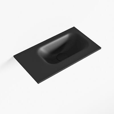 MONDIAZ EDEN Urban solid surface inleg wastafel voor toiletmeubel 40cm. Positie wasbak rechts
