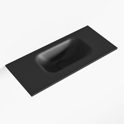 MONDIAZ EDEN Urban solid surface inleg wastafel voor toiletmeubel 50cm. Positie wasbak rechts