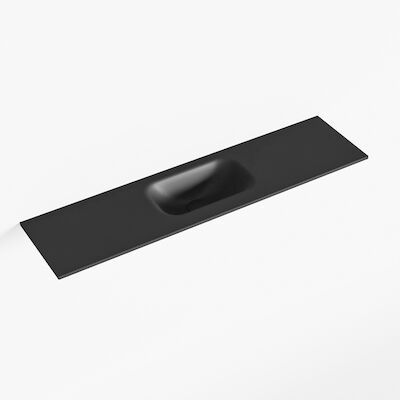 MONDIAZ EDEN Urban solid surface inleg wastafel voor toiletmeubel 90cm. Positie wasbak midden