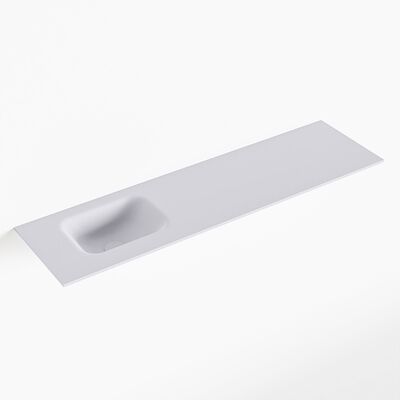 MONDIAZ LEX Cale solid surface inleg wastafel voor toiletmeubel 110cm. Positie wasbak links