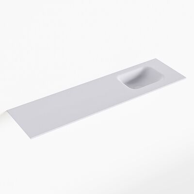 MONDIAZ LEX Cale solid surface inleg wastafel voor toiletmeubel 110cm. Positie wasbak rechts