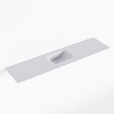 MONDIAZ LEX Cale solid surface inleg wastafel voor toiletmeubel 120cm. Positie wasbak midden