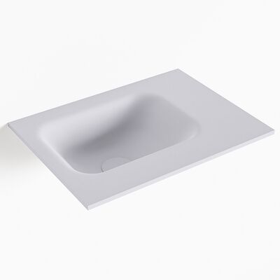 MONDIAZ LEX Cale solid surface inleg wastafel voor toiletmeubel 40cm. Positie wasbak links
