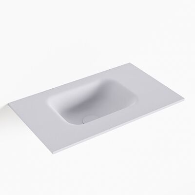 MONDIAZ LEX Cale solid surface inleg wastafel voor toiletmeubel 50cm. Positie wasbak links