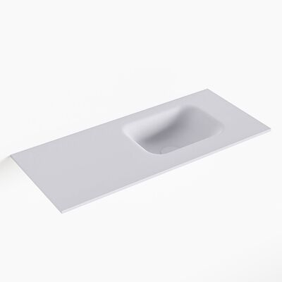 MONDIAZ LEX Cale solid surface inleg wastafel voor toiletmeubel 70cm. Positie wasbak rechts
