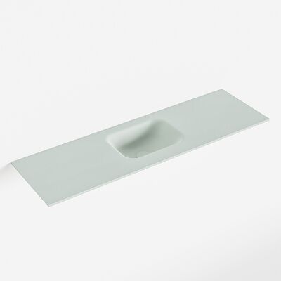 MONDIAZ LEX Greey solid surface inleg wastafel voor toiletmeubel 100cm. Positie wasbak midden