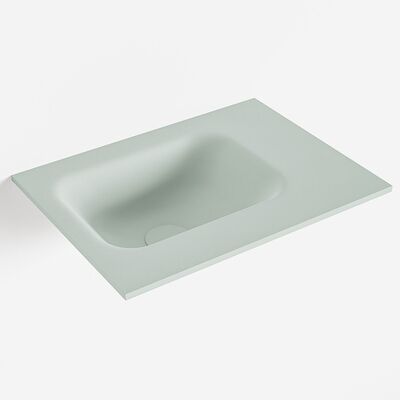 MONDIAZ LEX Greey solid surface inleg wastafel voor toiletmeubel 40cm. Positie wasbak links