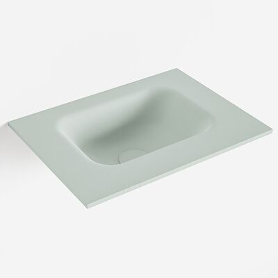MONDIAZ LEX Greey solid surface inleg wastafel voor toiletmeubel 40cm. Positie wasbak midden