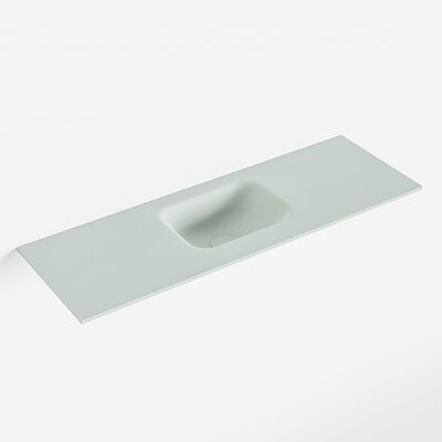 MONDIAZ LEX Greey solid surface inleg wastafel voor toiletmeubel 90cm. Positie wasbak midden