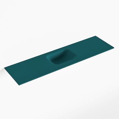 MONDIAZ LEX Smag solid surface inleg wastafel voor toiletmeubel 110cm. Positie wasbak midden