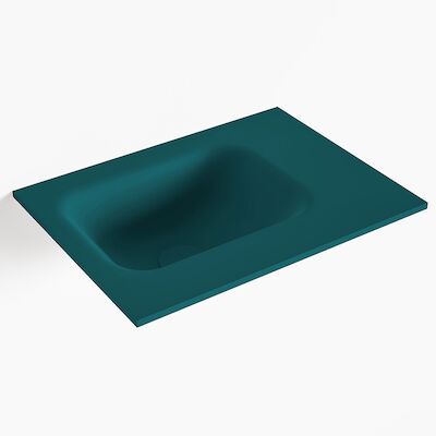 MONDIAZ LEX Smag solid surface inleg wastafel voor toiletmeubel 40cm. Positie wasbak links
