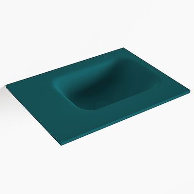 MONDIAZ LEX Smag solid surface inleg wastafel voor toiletmeubel 40cm. Positie wasbak rechts