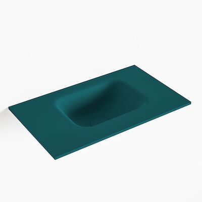 MONDIAZ LEX Smag solid surface inleg wastafel voor toiletmeubel 50cm. Positie wasbak rechts