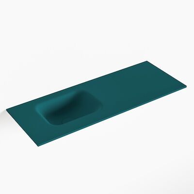 MONDIAZ LEX Smag solid surface inleg wastafel voor toiletmeubel 80cm. Positie wasbak links