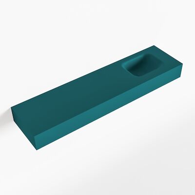 MONDIAZ LEX Smag vrijhangende solid surface wastafel 120cm. Positie wasbak rechts