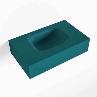 MONDIAZ LEX Smag vrijhangende solid surface wastafel 50cm. Positie wasbak midden