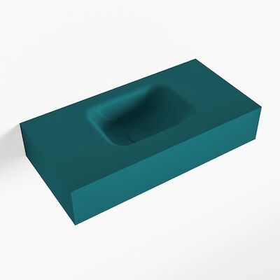 MONDIAZ LEX Smag vrijhangende solid surface wastafel 60cm. Positie wasbak midden