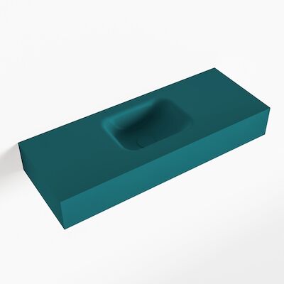 MONDIAZ LEX Smag vrijhangende solid surface wastafel 80cm. Positie wasbak midden