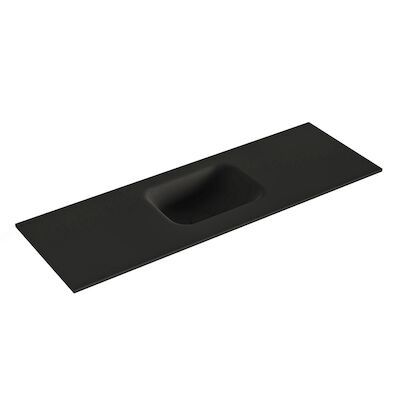 MONDIAZ LEX Urban solid surface inleg wastafel voor toiletmeubel 90cm. Positie wasbak midden