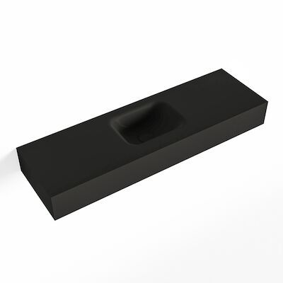 MONDIAZ LEX Urban vrijhangende solid surface wastafel 100cm. Positie wasbak midden