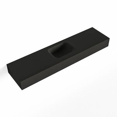 MONDIAZ LEX Urban vrijhangende solid surface wastafel 120cm. Positie wasbak midden
