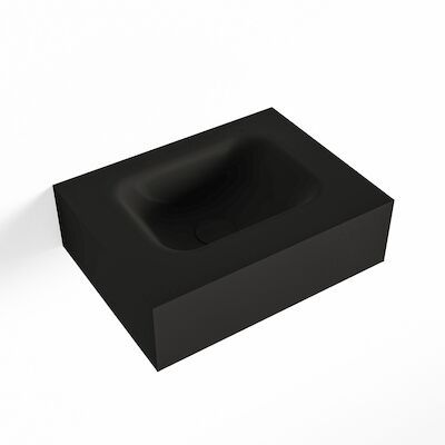MONDIAZ LEX Urban vrijhangende solid surface wastafel 40cm. Positie wasbak midden