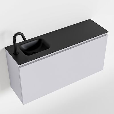 MONDIAZ OLAN 100cm toiletmeubel cale. LEX wastafel urban links 1 kraangat