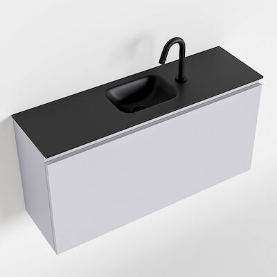 MONDIAZ OLAN 100cm toiletmeubel cale. LEX wastafel urban midden 1 kraangat