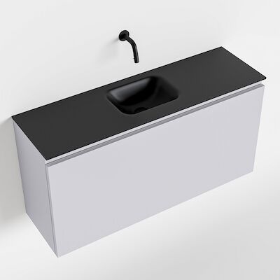 MONDIAZ OLAN 100cm toiletmeubel cale. LEX wastafel urban midden geen kraangat