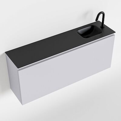 MONDIAZ OLAN 120cm toiletmeubel cale. LEX wastafel urban rechts 1 kraangat
