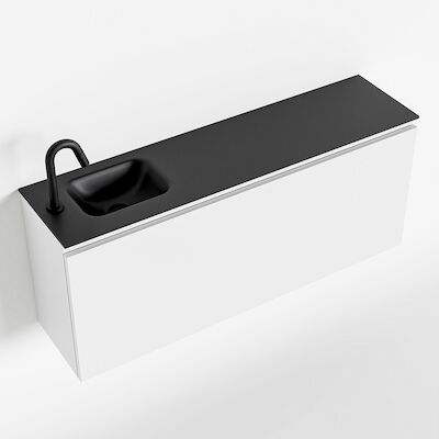 MONDIAZ OLAN 120cm toiletmeubel talc. LEX wastafel urban links 1 kraangat
