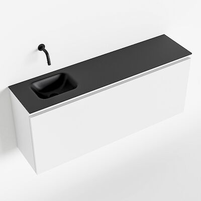 MONDIAZ OLAN 120cm toiletmeubel talc. LEX wastafel urban links geen kraangat