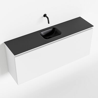 MONDIAZ OLAN 120cm toiletmeubel talc. LEX wastafel urban midden geen kraangat
