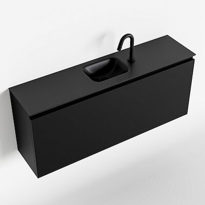 MONDIAZ OLAN 120cm toiletmeubel urban. LEX wastafel urban midden 1 kraangat