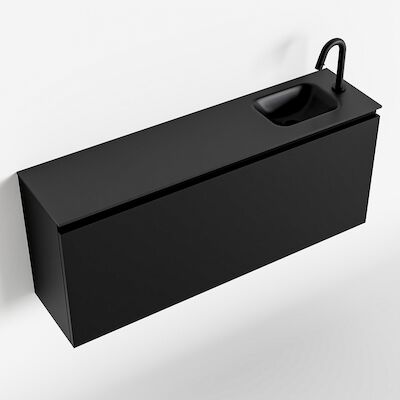 MONDIAZ OLAN 120cm toiletmeubel urban. LEX wastafel urban rechts 1 kraangat