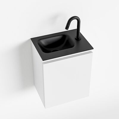 MONDIAZ OLAN 40cm toiletmeubel talc. LEX wastafel urban links 1 kraangat