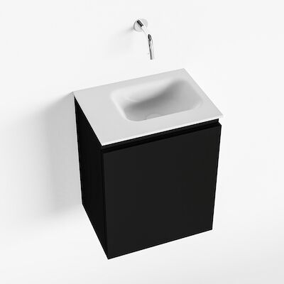 MONDIAZ OLAN 40cm toiletmeubel urban. LEX wastafel talc rechts geen kraangat