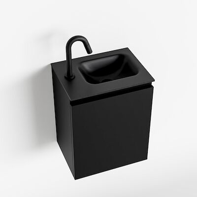 MONDIAZ OLAN 40cm toiletmeubel urban. LEX wastafel urban rechts 1 kraangat