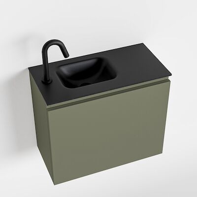 MONDIAZ OLAN 60cm toiletmeubel army. LEX wastafel urban links 1 kraangat