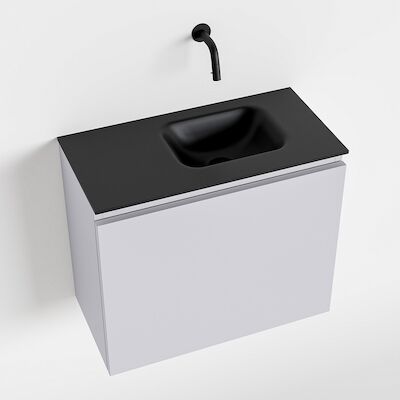 MONDIAZ OLAN 60cm toiletmeubel cale. LEX wastafel urban rechts geen kraangat