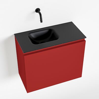 MONDIAZ OLAN 60cm toiletmeubel fire. LEX wastafel urban links geen kraangat