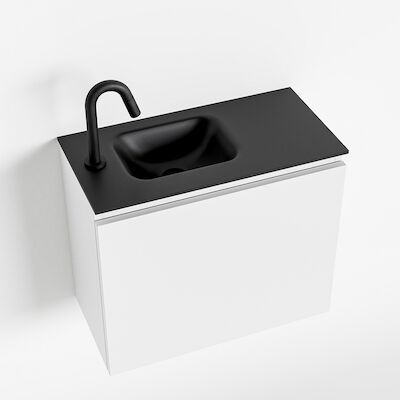 MONDIAZ OLAN 60cm toiletmeubel talc. LEX wastafel urban links 1 kraangat
