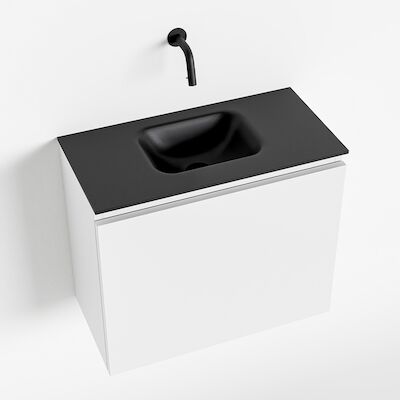 MONDIAZ OLAN 60cm toiletmeubel talc. LEX wastafel urban midden geen kraangat