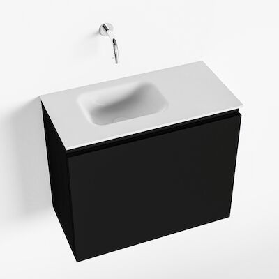 MONDIAZ OLAN 60cm toiletmeubel urban. LEX wastafel talc links geen kraangat