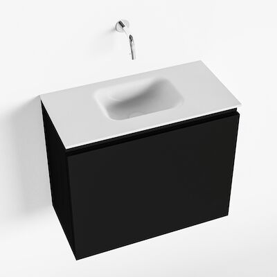 MONDIAZ OLAN 60cm toiletmeubel urban. LEX wastafel talc midden geen kraangat