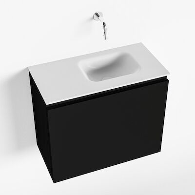 MONDIAZ OLAN 60cm toiletmeubel urban. LEX wastafel talc rechts geen kraangat