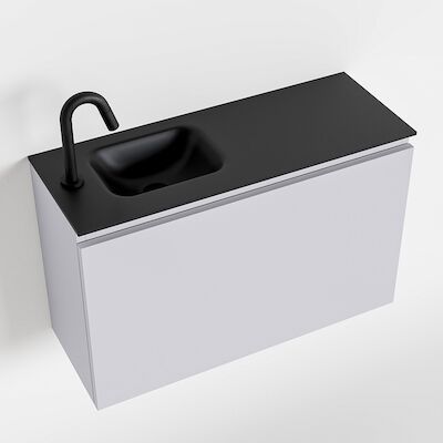 MONDIAZ OLAN 80cm toiletmeubel cale. LEX wastafel urban links 1 kraangat