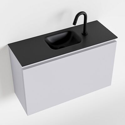 MONDIAZ OLAN 80cm toiletmeubel cale. LEX wastafel urban midden 1 kraangat