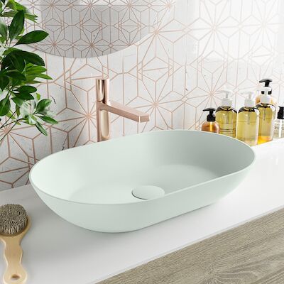 MONDIAZ ONNI Waskom solid surface 55cm kleur Greey / Greey