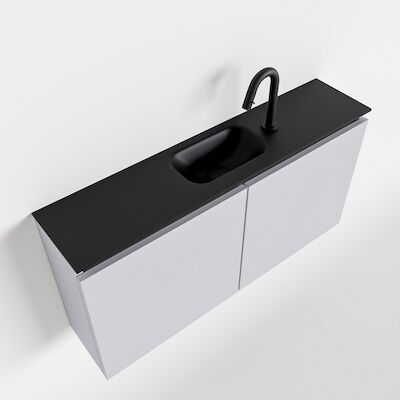 MONDIAZ TURE 100cm toiletmeubel cale. EDEN wastafel urban midden 1 kraangat